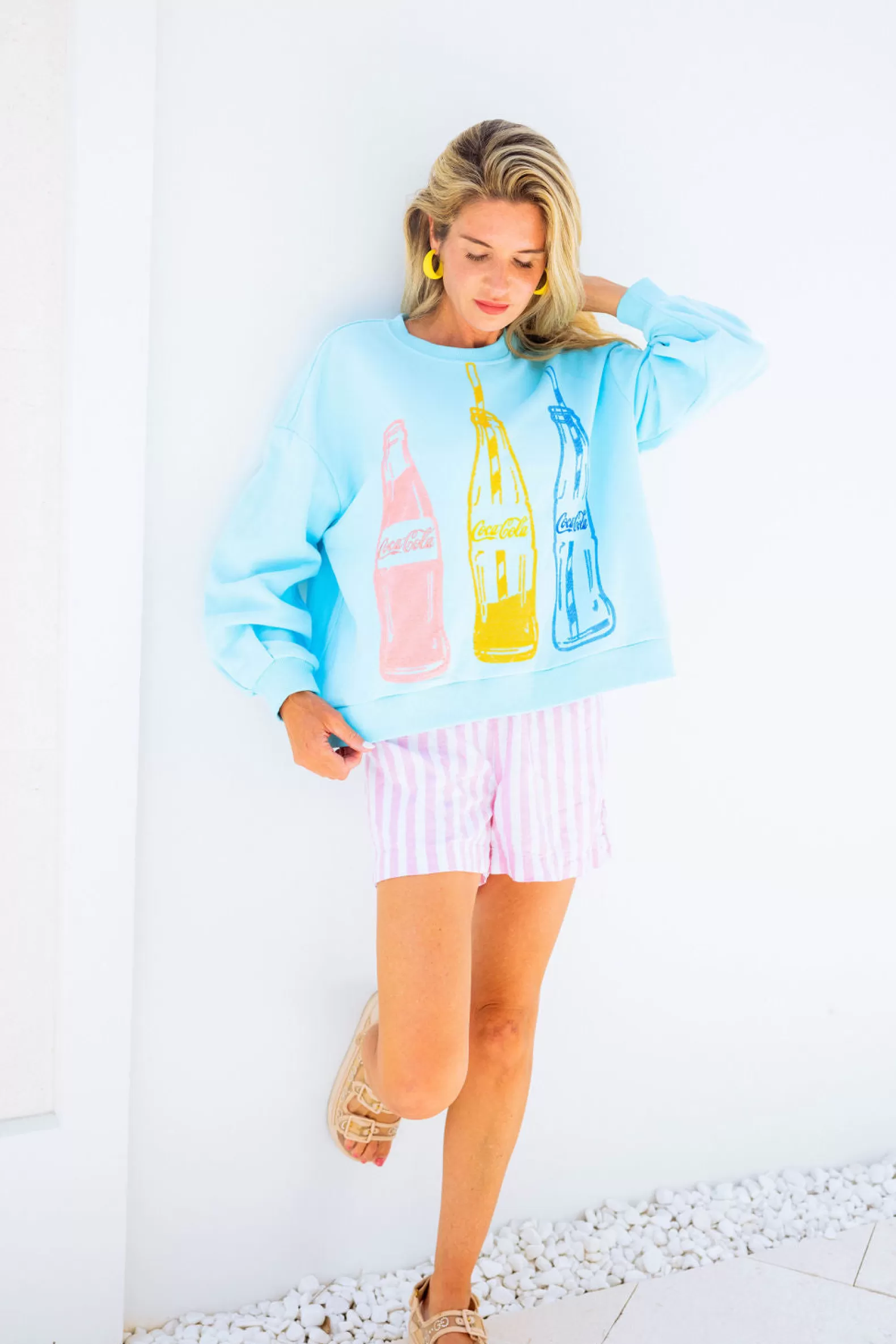 Queen of Sparkles Sweatshirts<Multi Coca-Cola® Bottle Sweatshirt Bright Blue