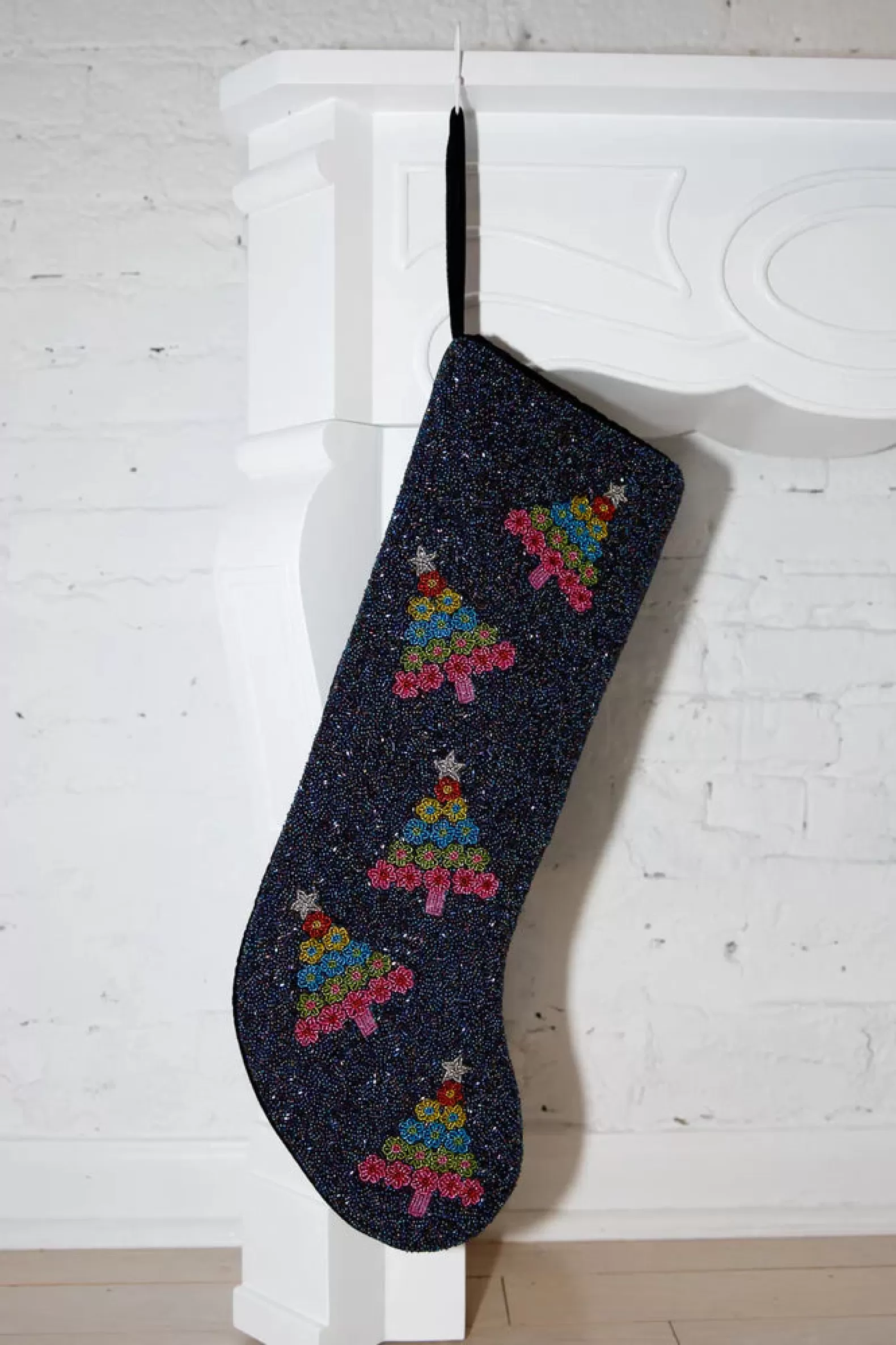 Queen of Sparkles Accessories<ITES x Sami Riccioli x Black Christmas Tree Stocking