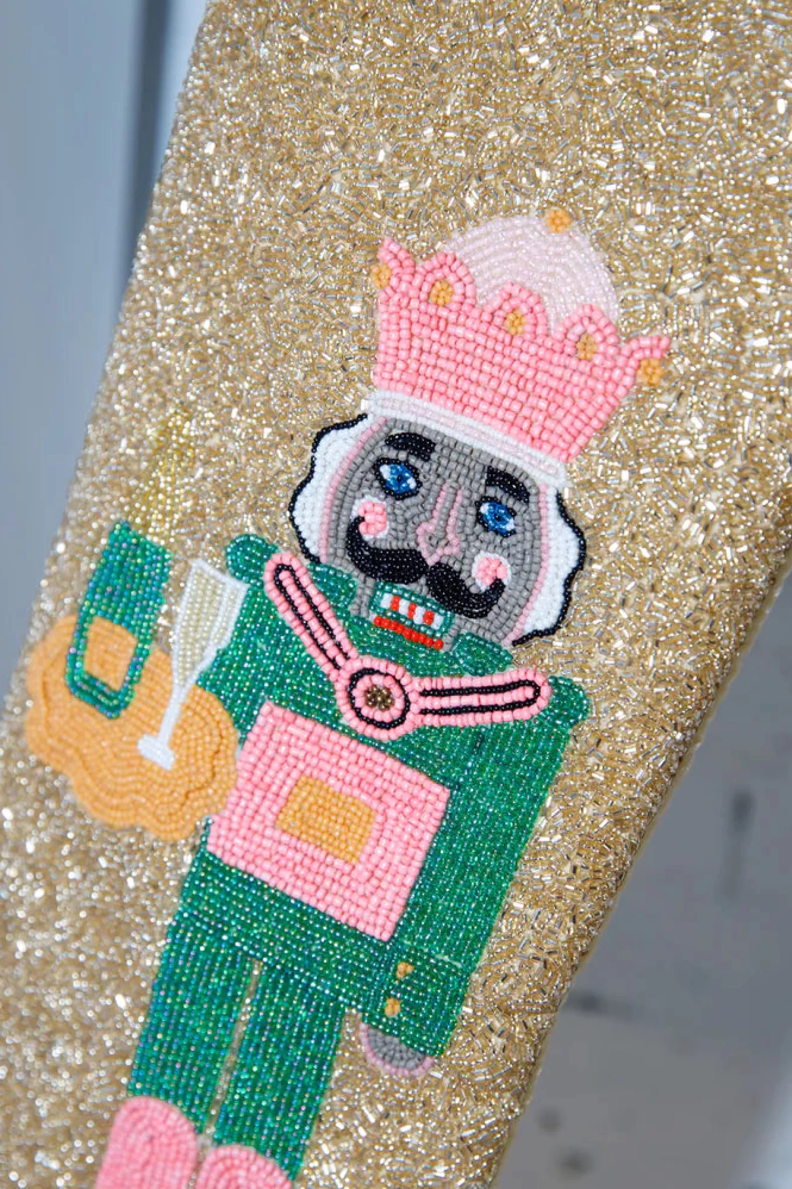 Queen of Sparkles Accessories<ITES x Sami Riccioli x Gold Serving Nutcracker Stocking
