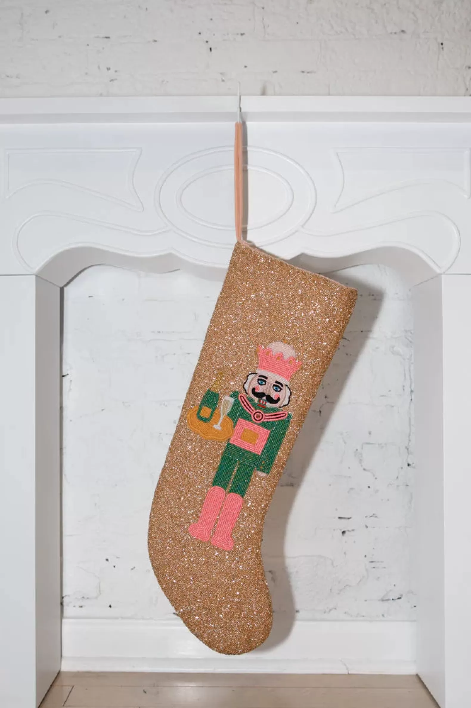 Queen of Sparkles Accessories<ITES x Sami Riccioli x Gold Serving Nutcracker Stocking