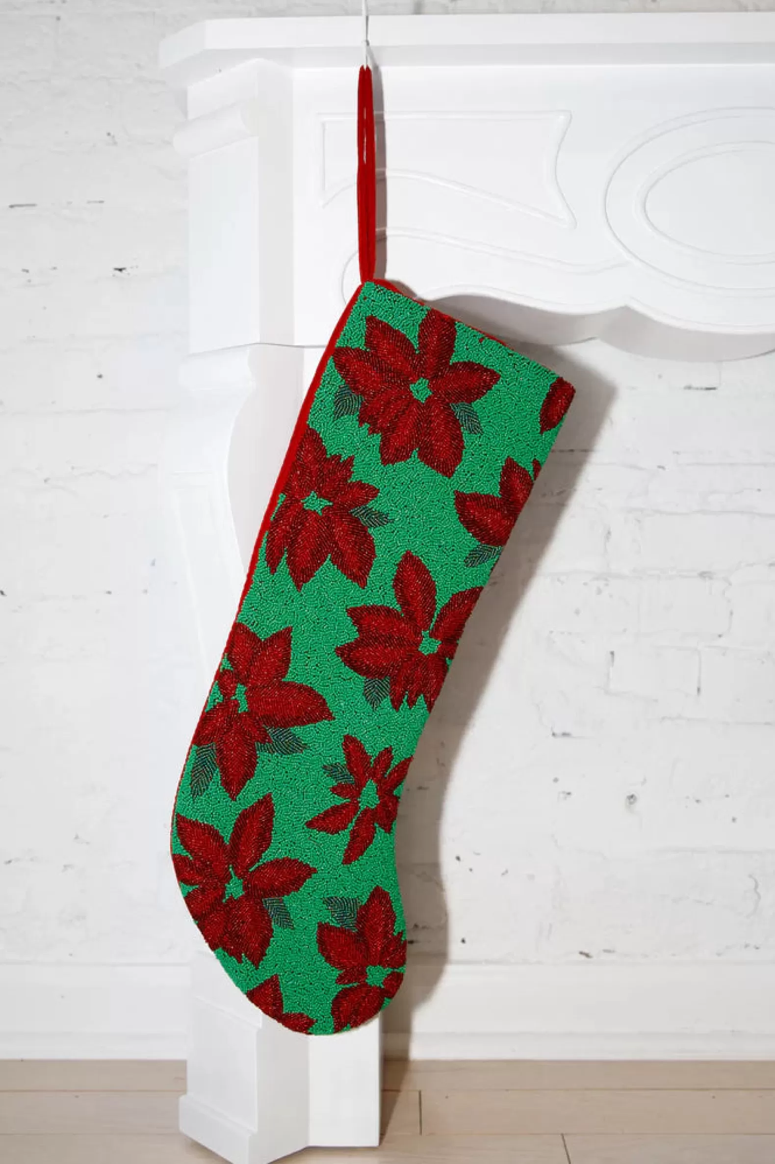 Queen of Sparkles Accessories<ITES x Sami Riccioli x Green Poinsettia Stocking