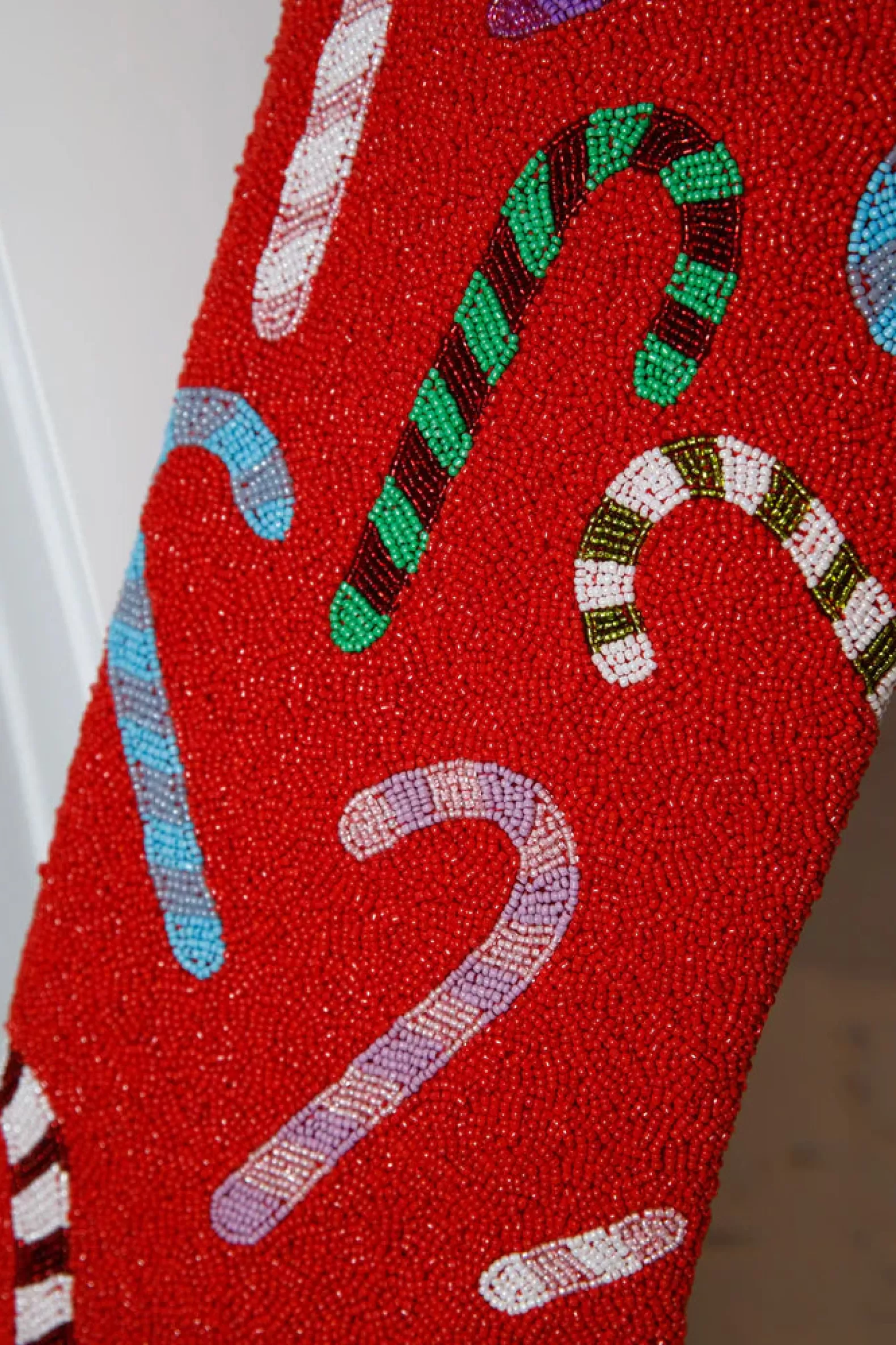 Queen of Sparkles Accessories<ITES x Sami Riccioli x Red Candy Cane Stocking