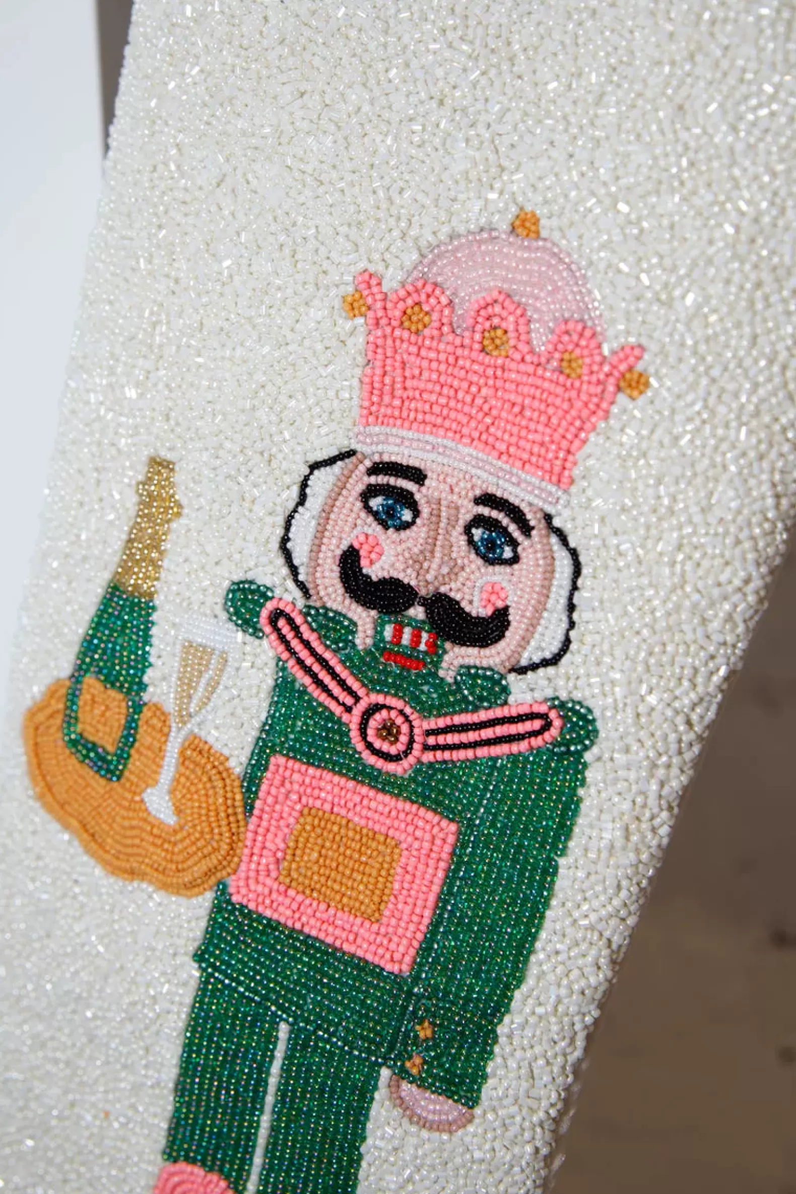 Queen of Sparkles Accessories<ITES x Sami Riccioli x White Serving Fair Skin Nutcracker Stocking