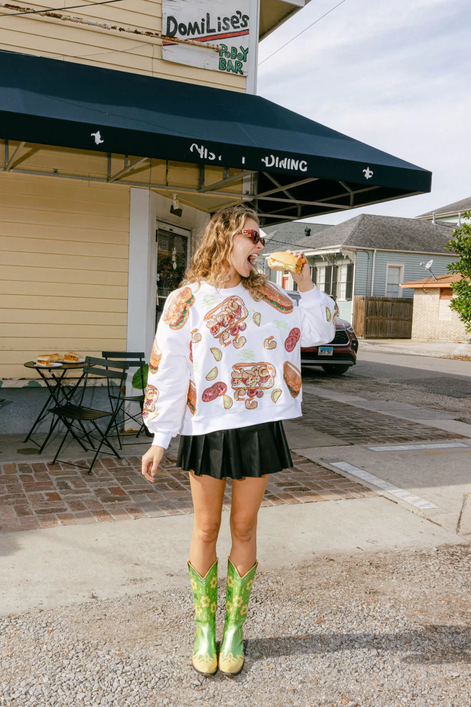 Queen of Sparkles Our Favorites | Sweatshirts<Po' Boy Sweatshirt White